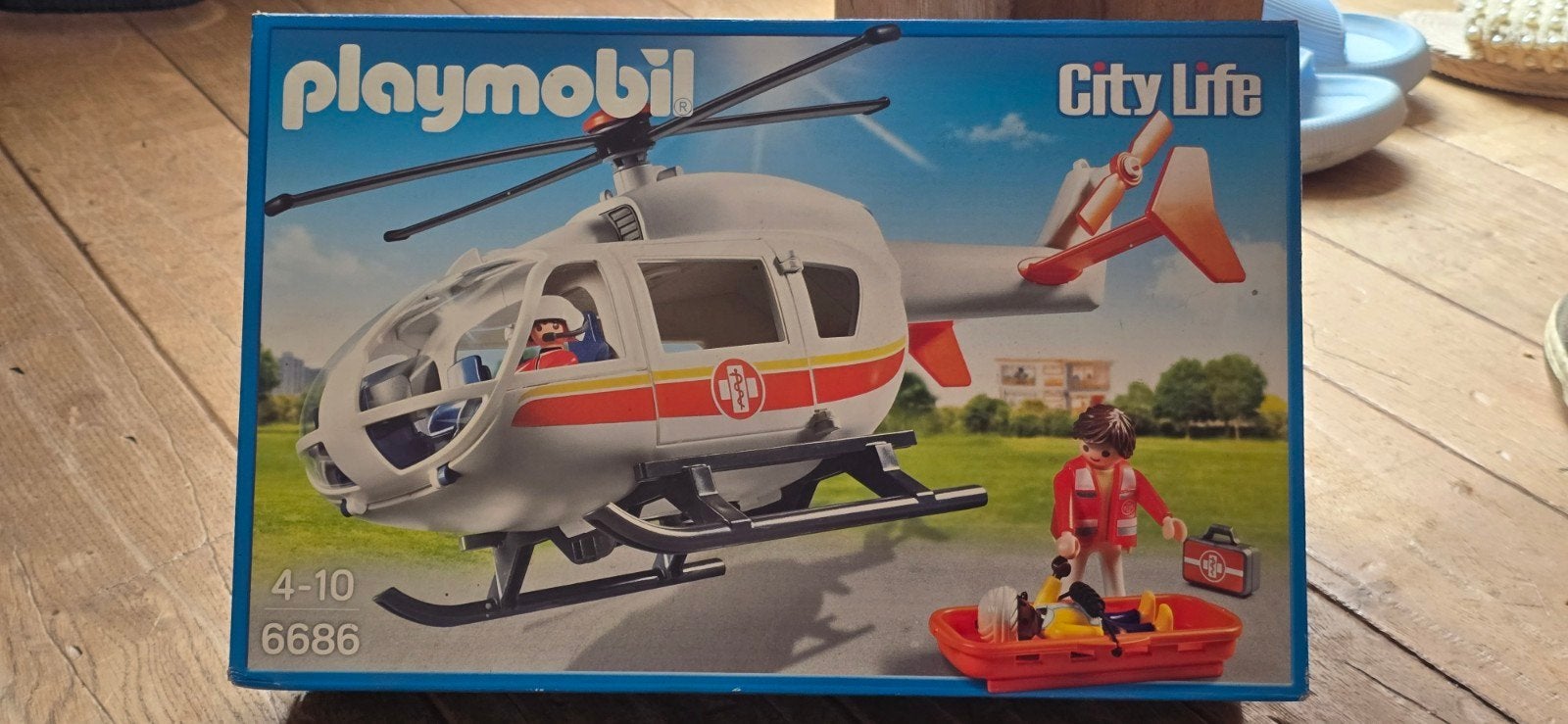 Playmobil City Life Helikopter 6686, Ophalen of Verzenden, Zo goed als nieuw, City life