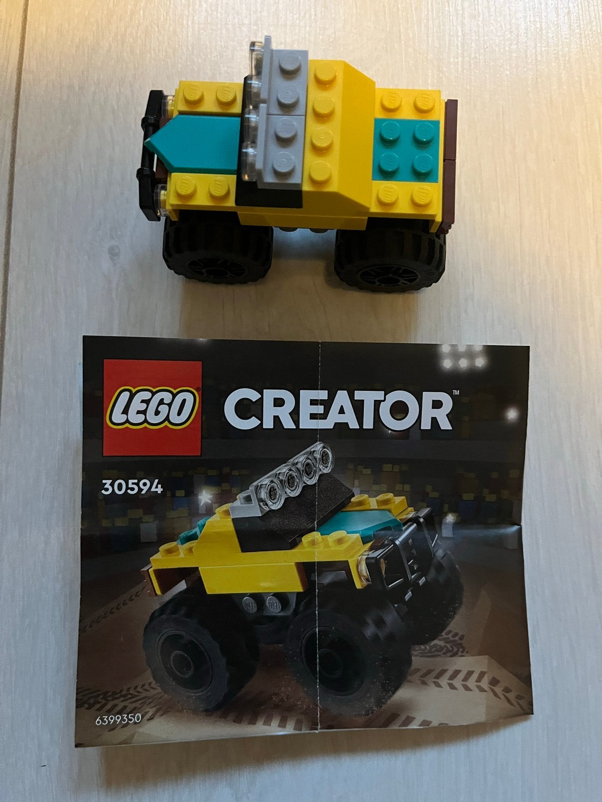 Lego Creator 30594 Monster Truck met instructies, Lego, Ophalen of Verzenden, Zo goed als nieuw, Compleet