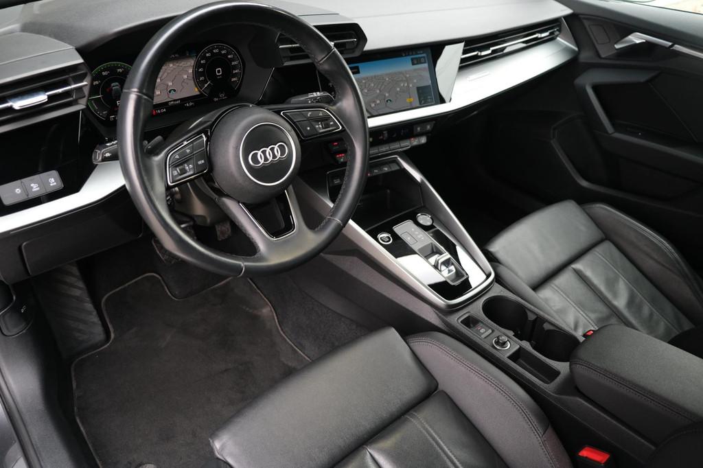 Audi A3 Sportback 40 TFSI e 204 PK S-Line Leder Navi Virtual, Auto's, Gebruikt, Zwart, 4 cilinders, 71 km/l
