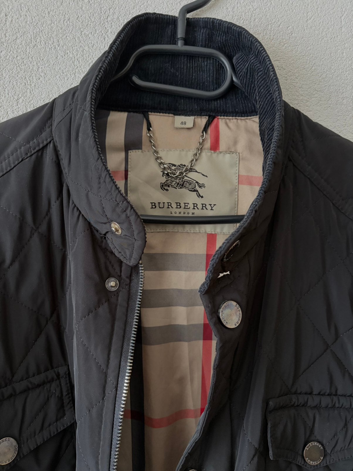 Burberry London zwarte quilted jas, Maat 48/50 (M), Zwart, Ophalen of Verzenden, Zo goed als nieuw