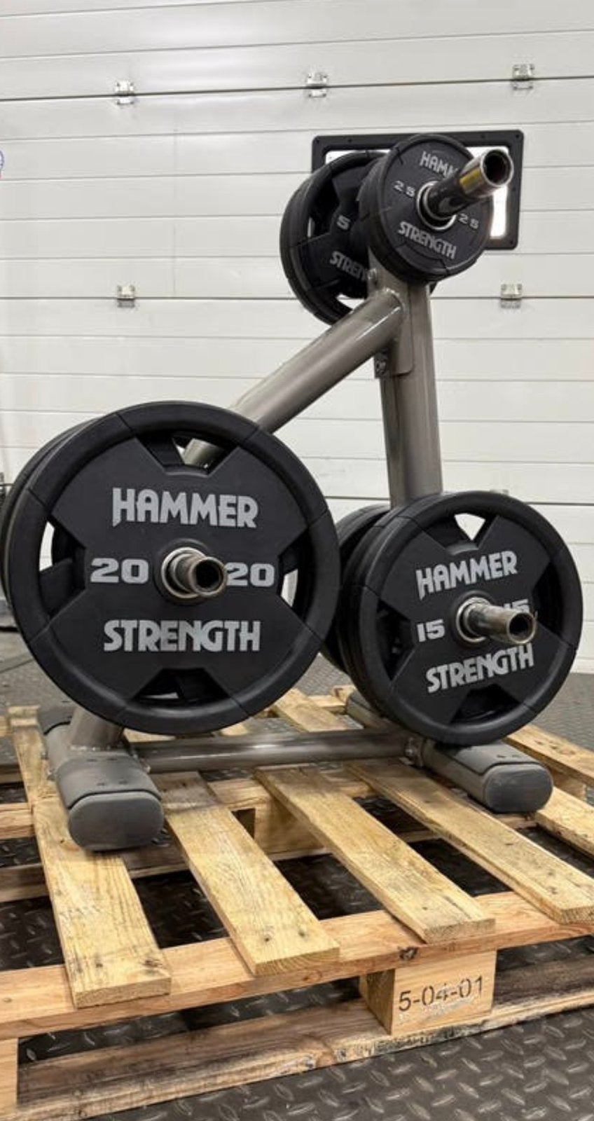 Hammer strength PU gewichten halter schijven plates fitness, Ophalen, Zo goed als nieuw, Overige typen