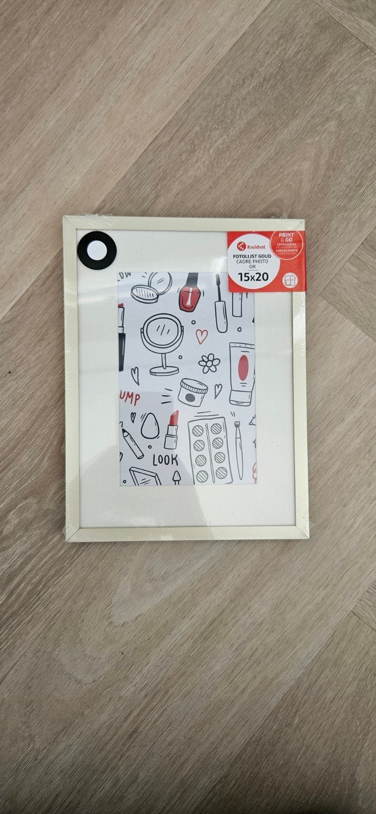 Fotolijst goud 15x20, Ophalen of Verzenden, Nieuw, Goud, Standaard fotolijst