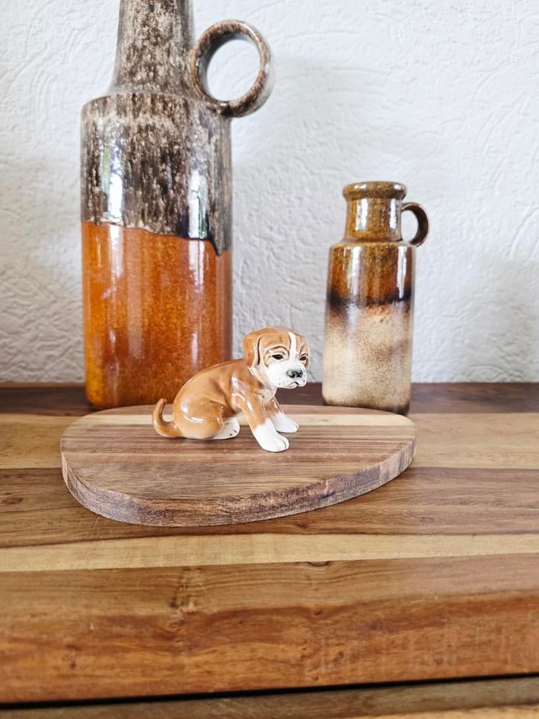 Goebel puppy beeldje – West Germany – handbeschilderd, Antiek en Kunst, Ophalen of Verzenden