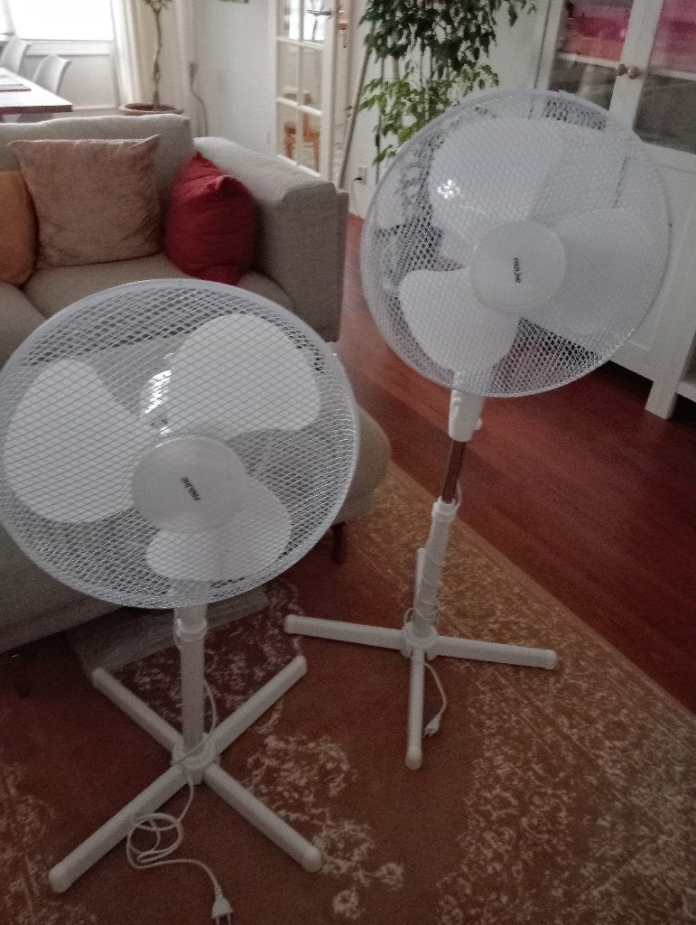 staande ventilator Proline 2 stuks, Ophalen, Zo goed als nieuw, Statiefventilator