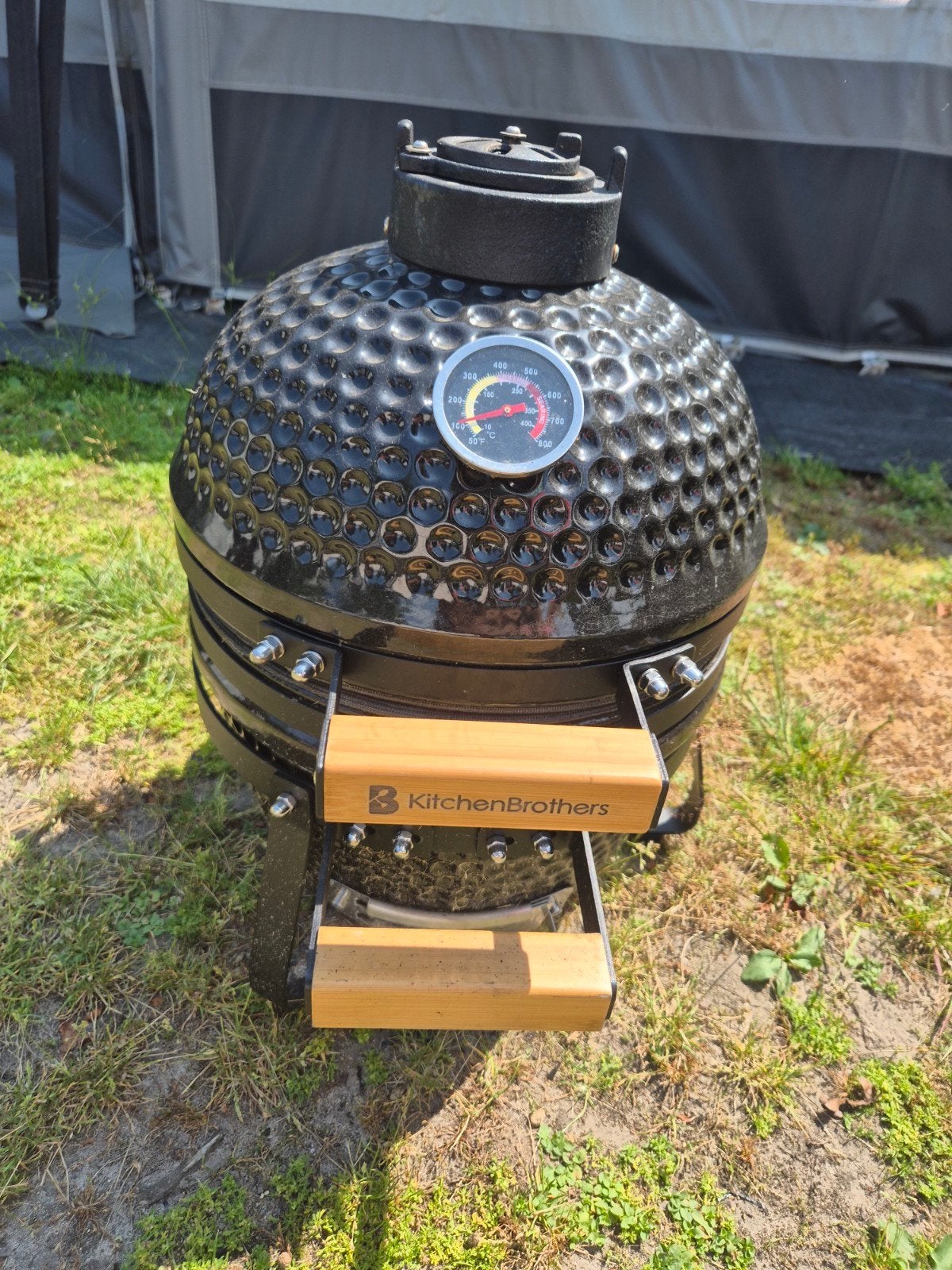 KitchenBrothers Kamado BBQ - 13 inch, Ophalen, Zo goed als nieuw