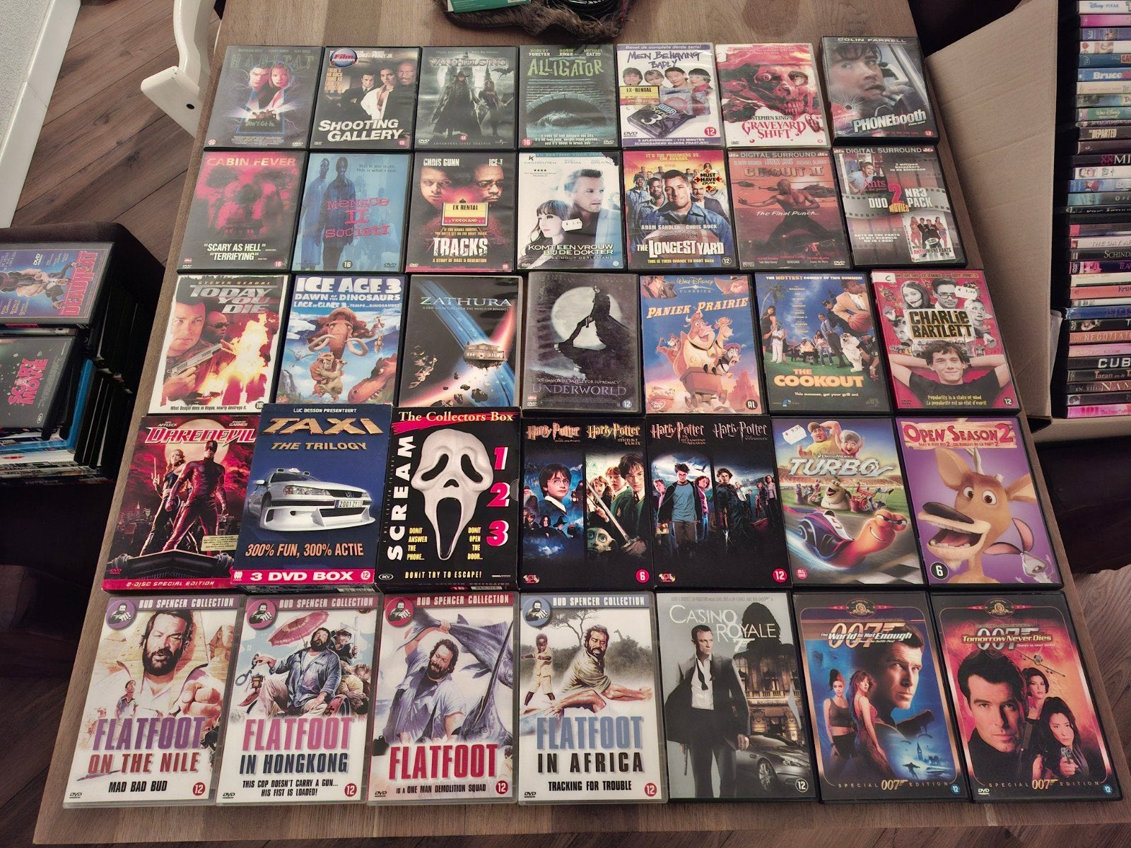 Bijna 100 originele DVD's: Taxi, Scream, Harry Potter etc, Nederlands, Actiethriller, Ophalen of Verzenden, Vanaf 12 jaar