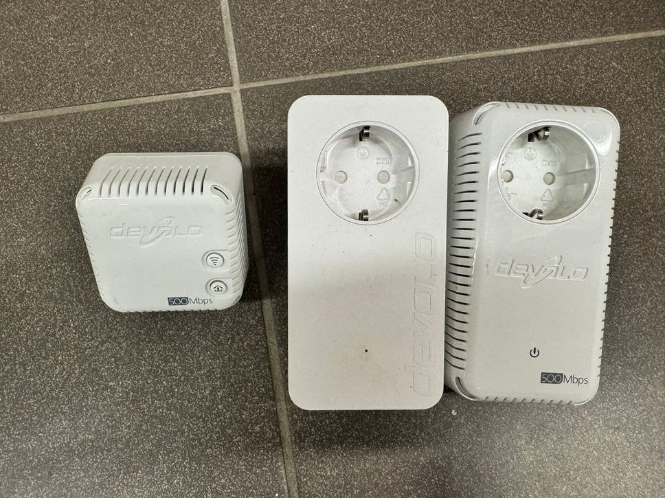 Devolo dLAN 500 Mbps Powerline Adapters (3 stuks), Ophalen, Gebruikt
