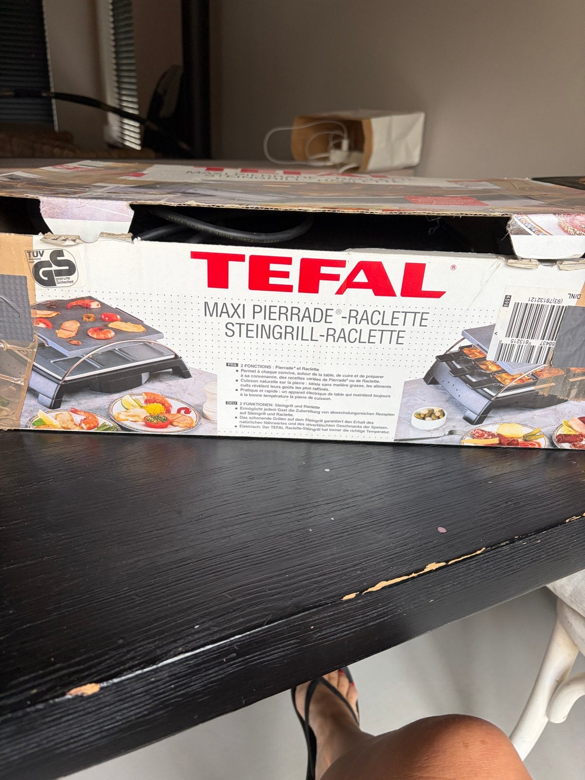 GRATIS: tefal  - Raclette Steengrill, Ophalen of Verzenden, Gebruikt, Steengrill
