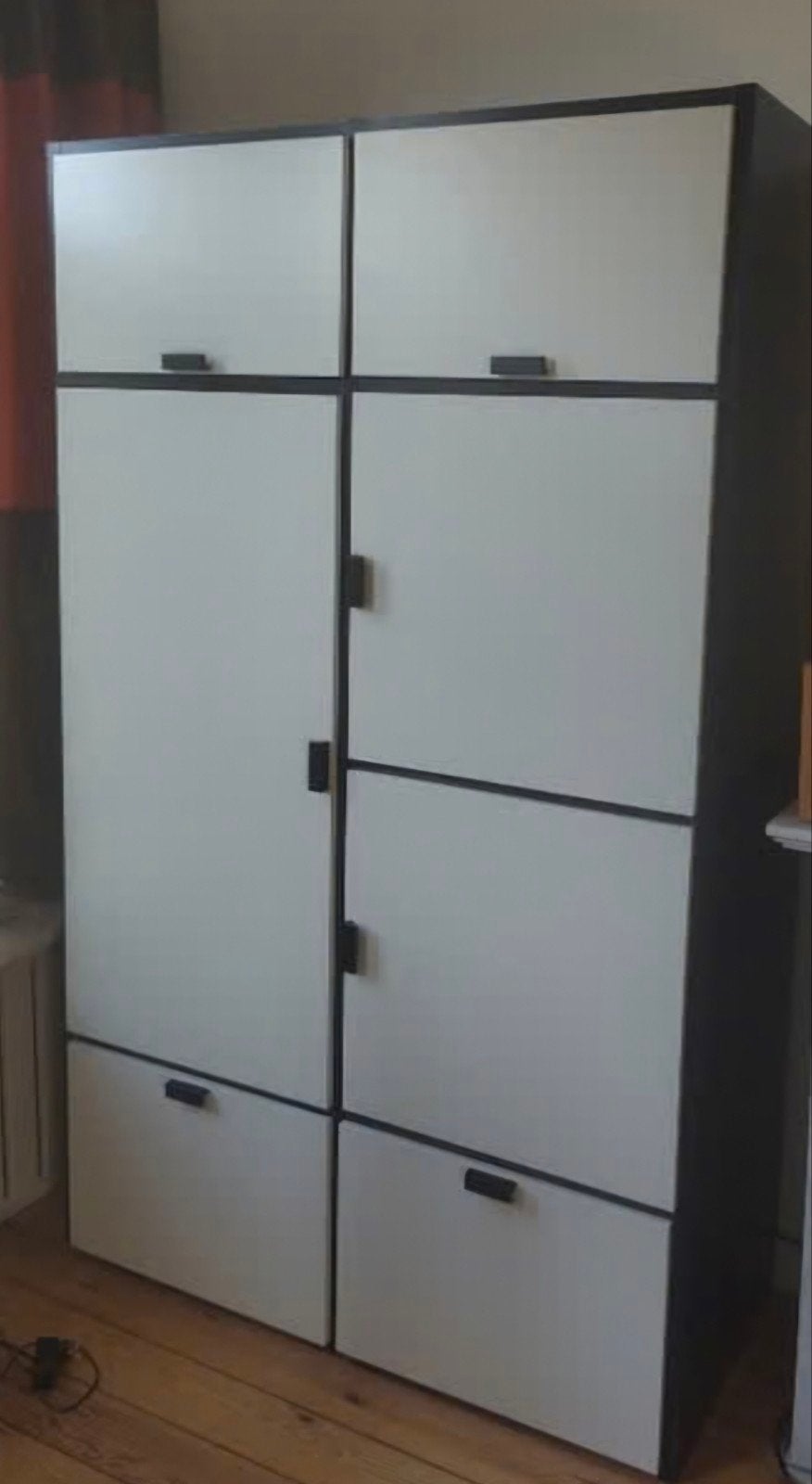IKEA Odda Kast Zwart Wit - Ruime Opbergkast, Ophalen, Gebruikt