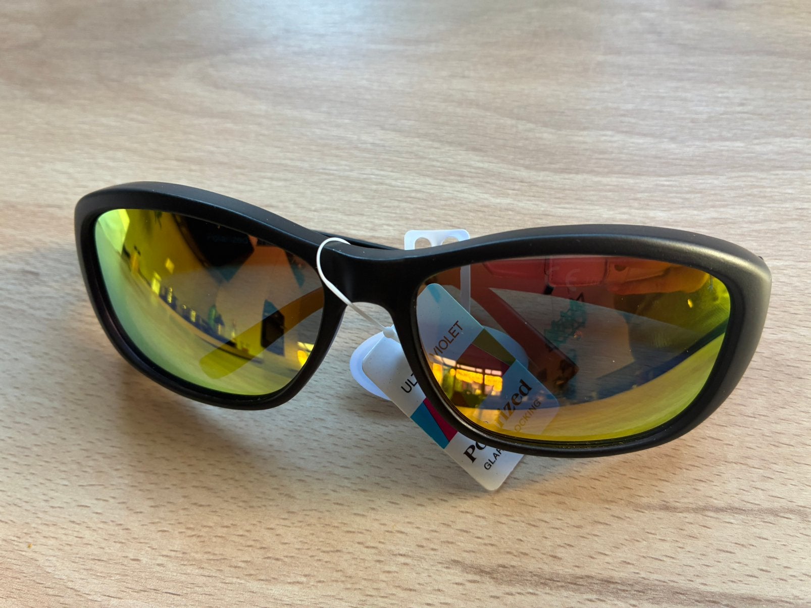 Polariserende overzet zonnebril spiegelglazen  – UV400, Sieraden, Tassen en Uiterlijk, Overige merken, Zonnebril, Zwart, Nieuw