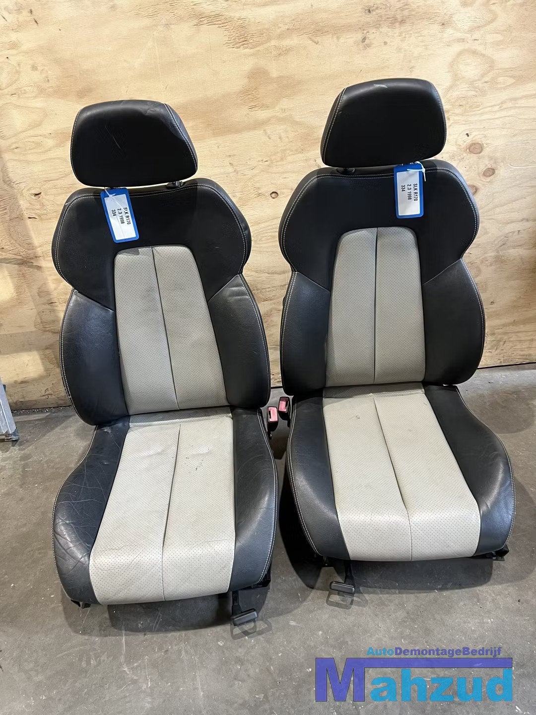 MERCEDES SLK R170 BEIGE ZWART Interieur stoel 1996-2004, Auto-onderdelen, Gebruikt, Mercedes-Benz AG, Mercedes-Benz, Ophalen of Verzenden