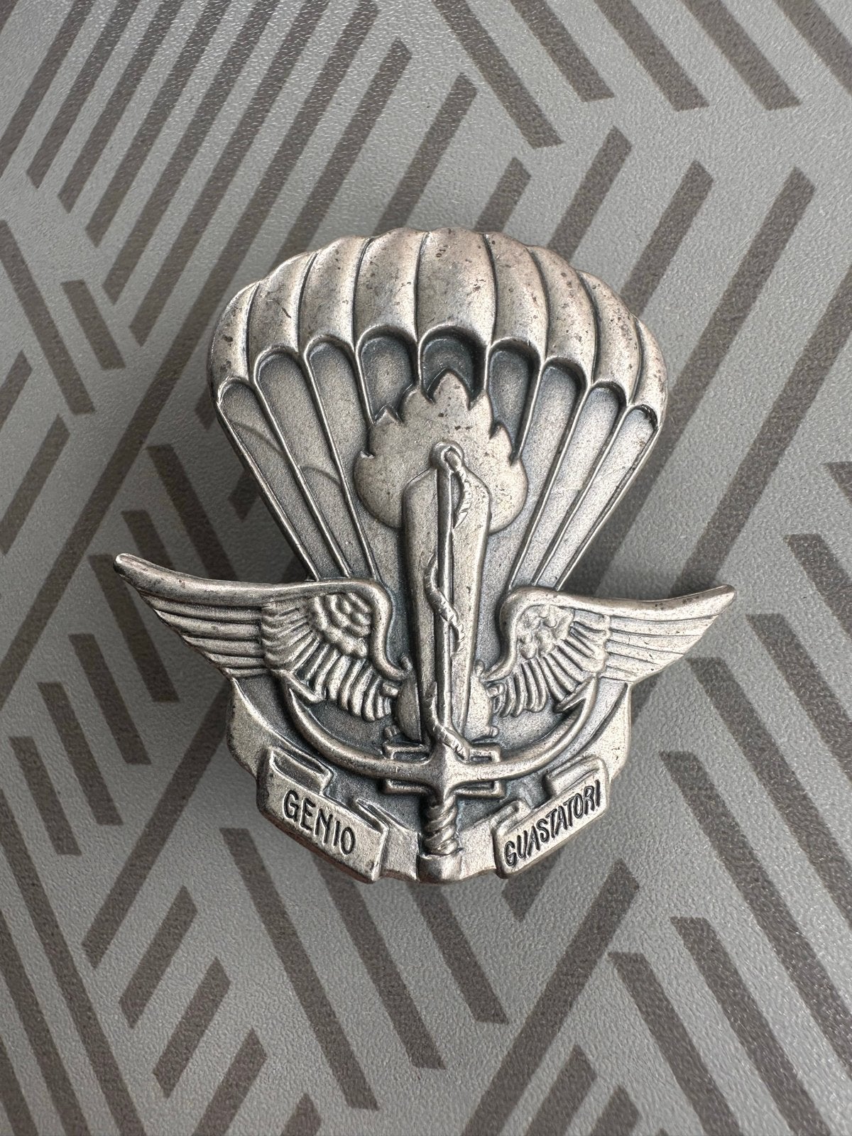 Italiaanse Parachutisten Genio Spilla - 8º Reggimento Folgor, Ophalen of Verzenden, Landmacht, Overige gebieden, Embleem of Badge