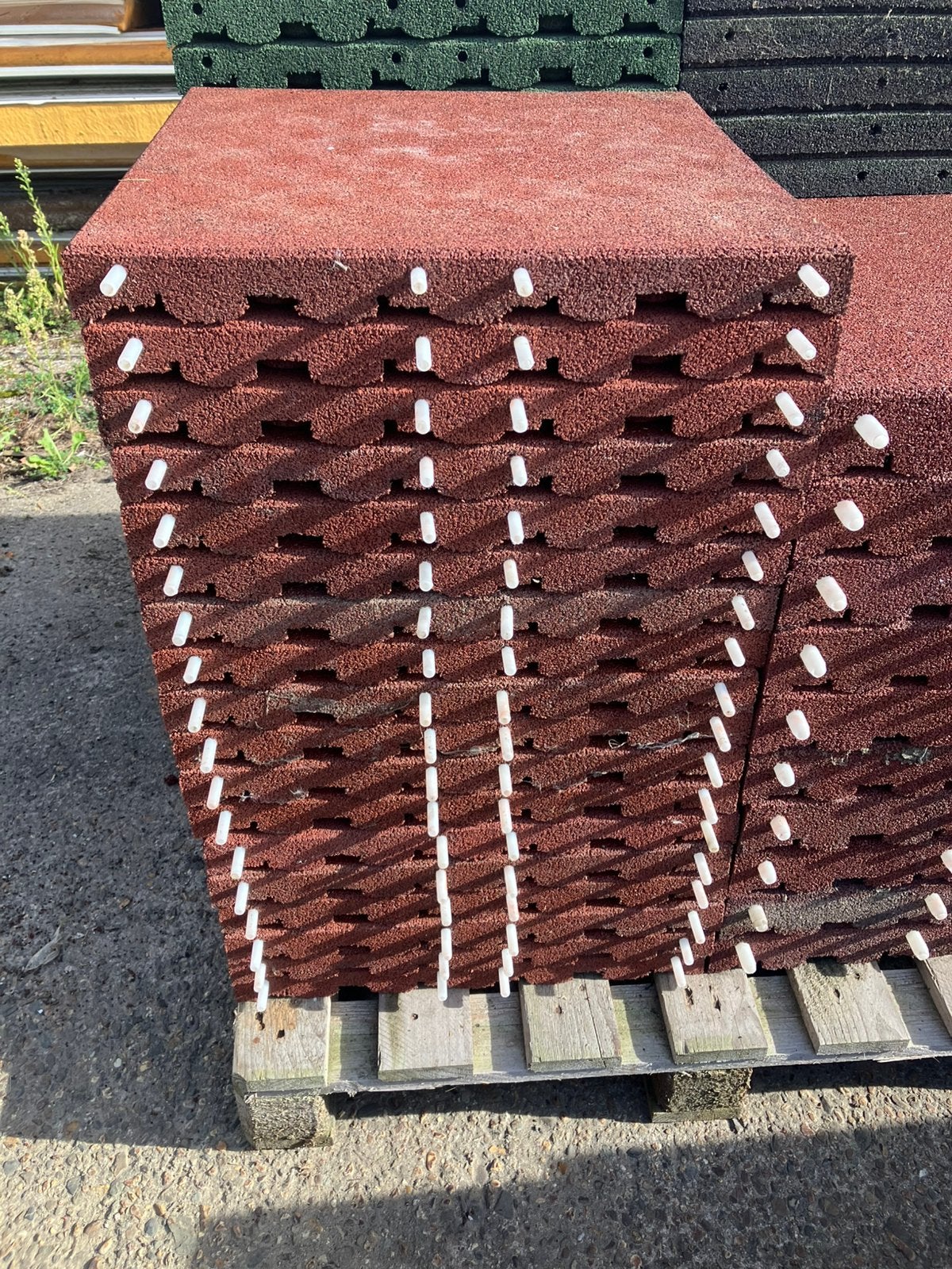 20 nieuwe rubberen tegels 50x50x4,5cm, Tuin en Terras, Ophalen, Q, Overige typen, Nieuw