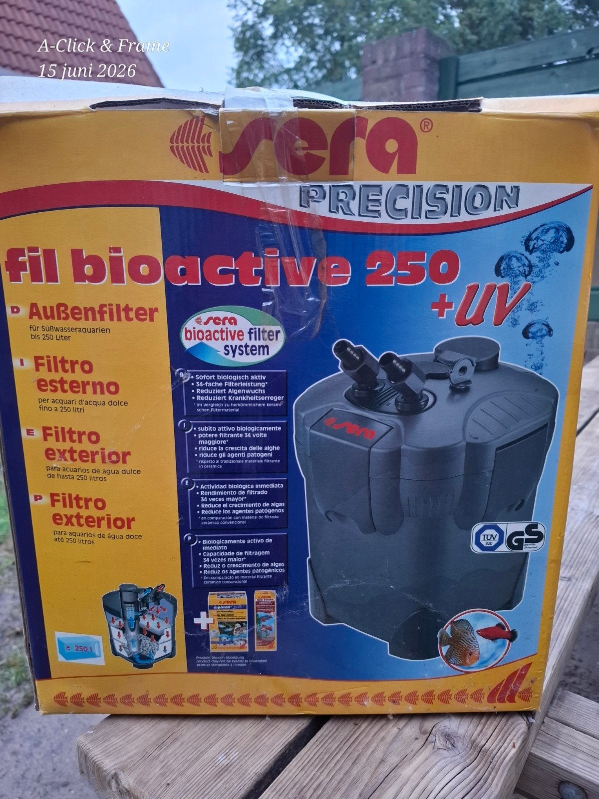 Sera Fil Bioactive 250 + UV buitenfilter aquarium tot 250L, Ophalen