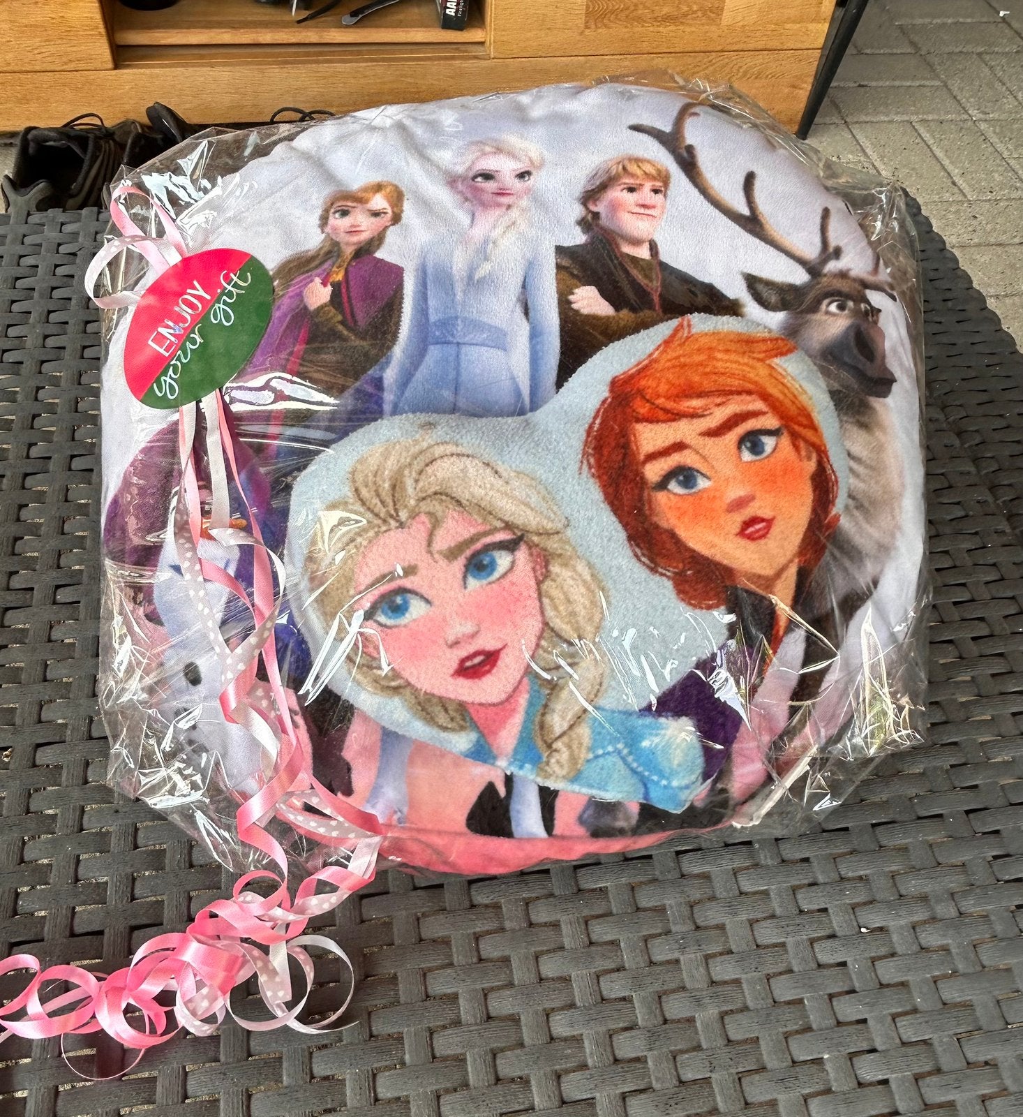Frozen kussens, Ophalen, Zo goed als nieuw