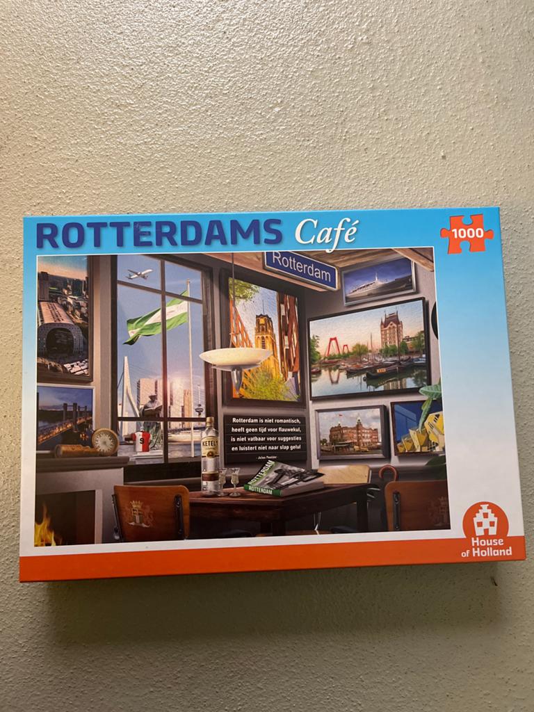 Rotterdams Café legpuzzel 1000 stukjes - Compleet, Ophalen of Verzenden, Meer dan 50 stukjes, Gebruikt, 6 jaar of ouder