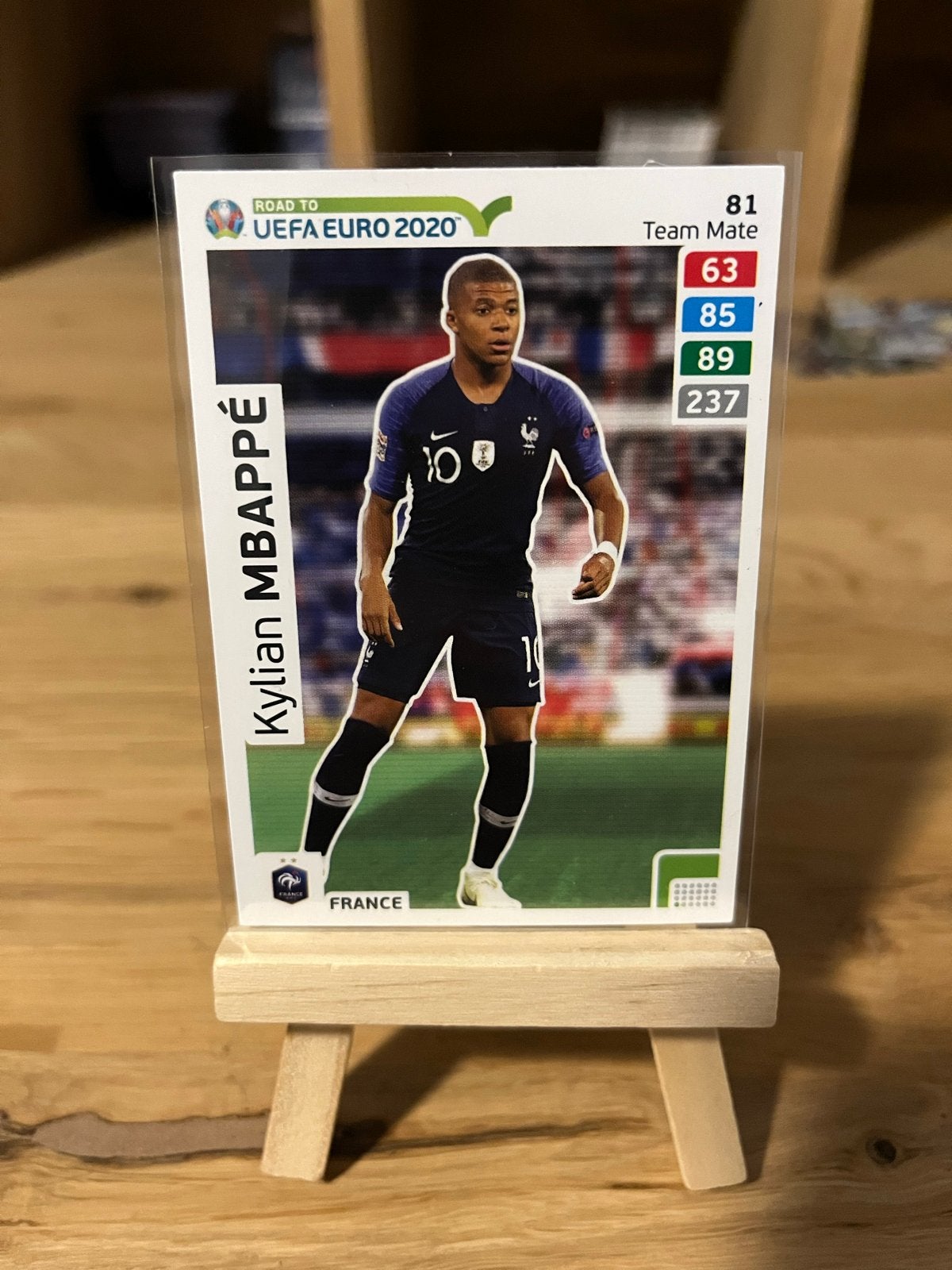 Kylian Mbappé Panini Adrenalyn XL Road to UEFA Euro 2020, Ophalen of Verzenden, Zo goed als nieuw, Buitenlandse clubs, Spelerskaart