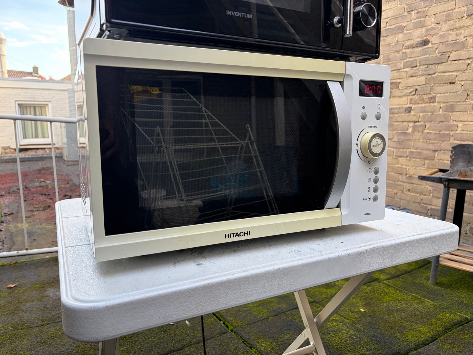 Hitachi MDSO23 Magnetron - Wit, Gebruikt, Ophalen of Verzenden, Magnetron, Draaiplateau