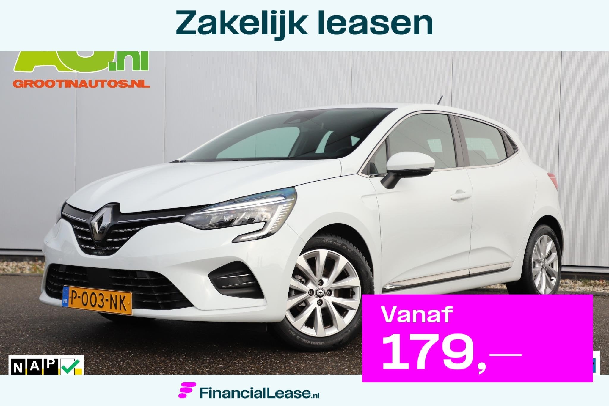 Renault Clio 1.0 TCe Intens Half Leder LED 16 inch LMV Keyle, Voorwielaandrijving, Gebruikt, Euro 6, Met garantie (alle)
