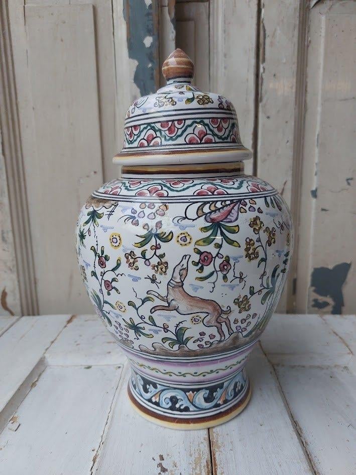 Berados gemberpot met deksel, Antiek en Kunst, Antiek | Porselein, Ophalen of Verzenden