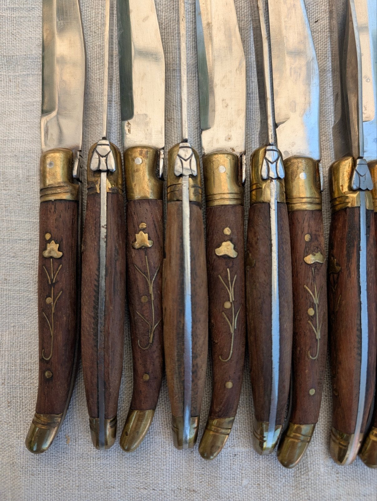 Set van 12 Vintage Laguiole Tafelbestek Messen, Ophalen