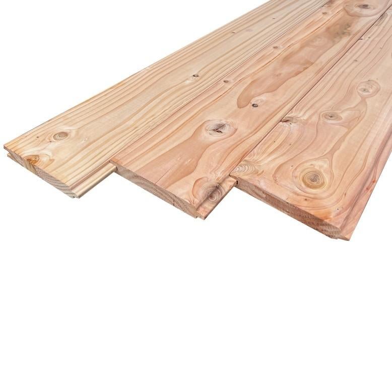 Douglas | blokhutprofiel | dakbeschot | blokhut | planken