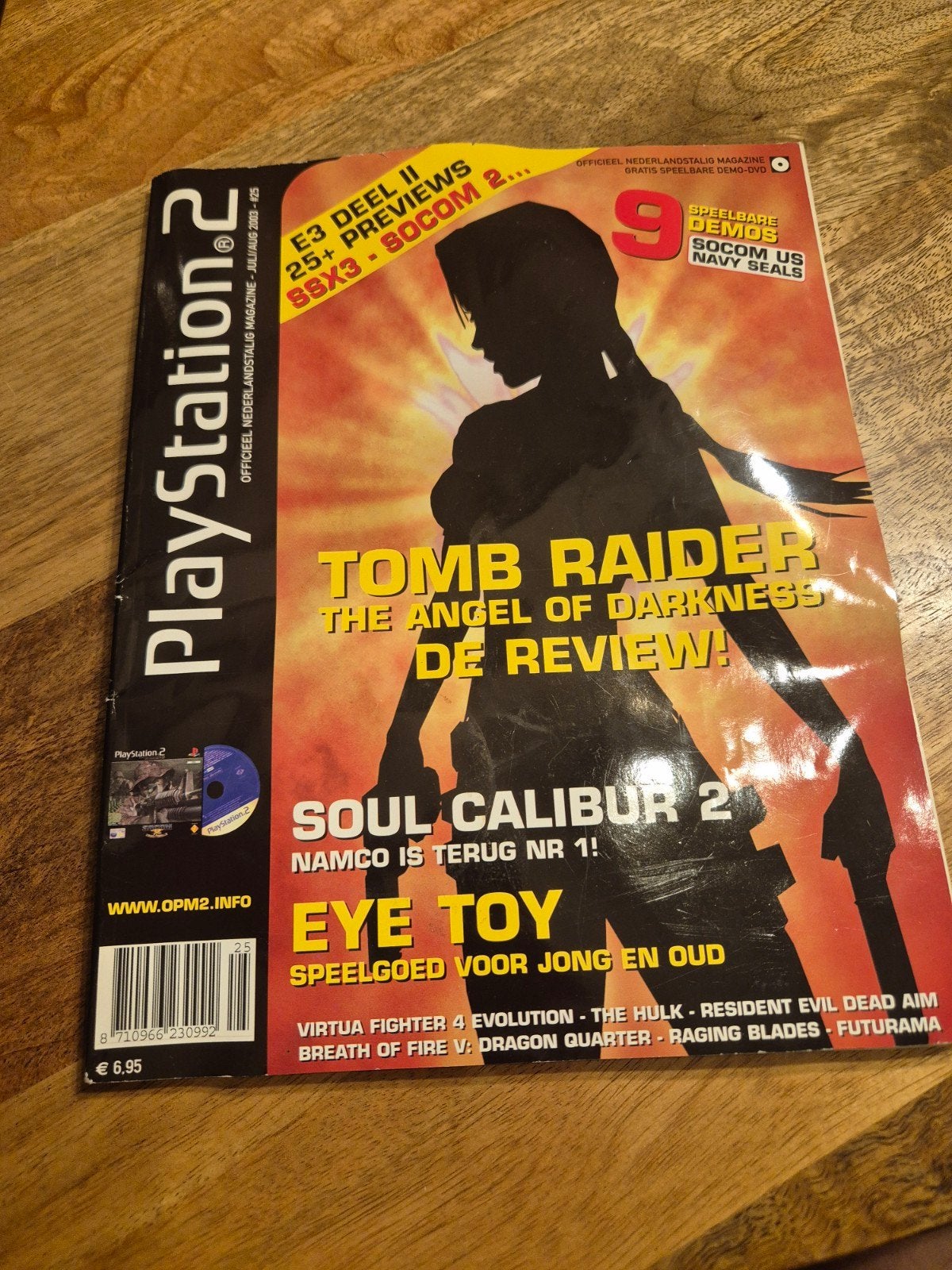 PlayStation 2 Magazine Juli/Aug 2003 - Tomb Raider Review, Ophalen of Verzenden