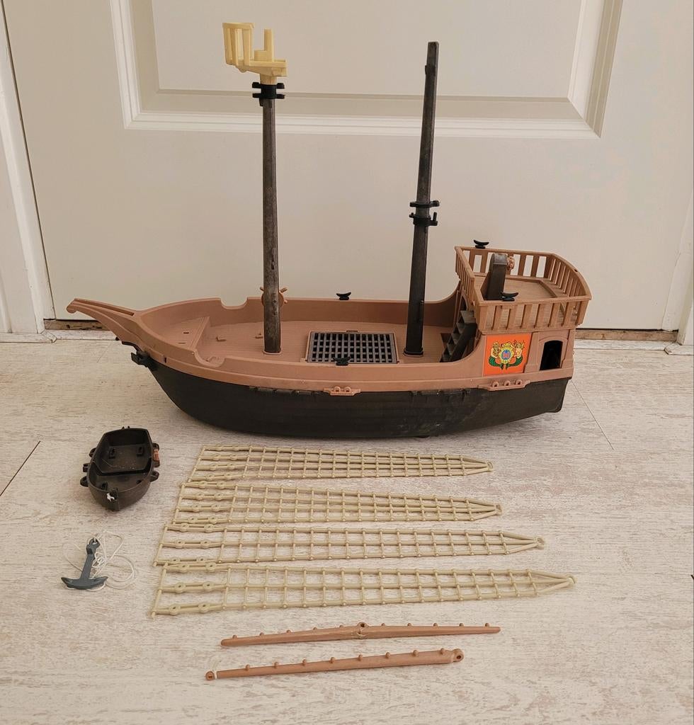 Vintage Playmobil piratenschip, Ophalen of Verzenden, Gebruikt