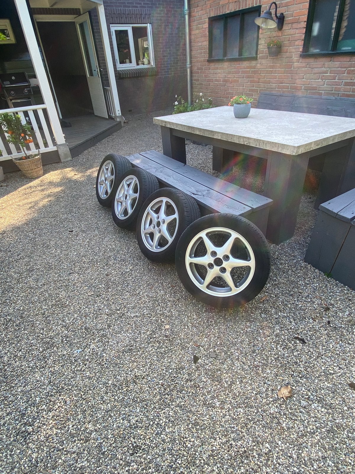 Mooi setje velgen 15 inch 4x108, Ophalen, Gebruikt