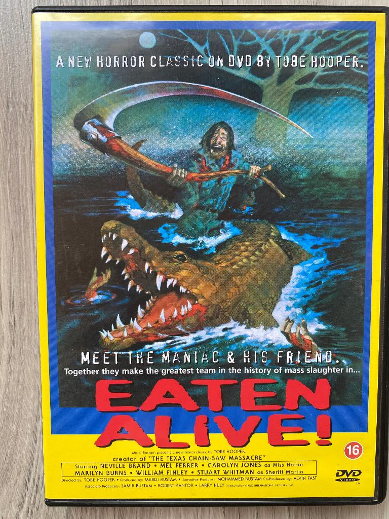 Eaten Alive! DVD Tobe Hooper, Vanaf 16 jaar, Ophalen of Verzenden, Gebruikt, Monsters