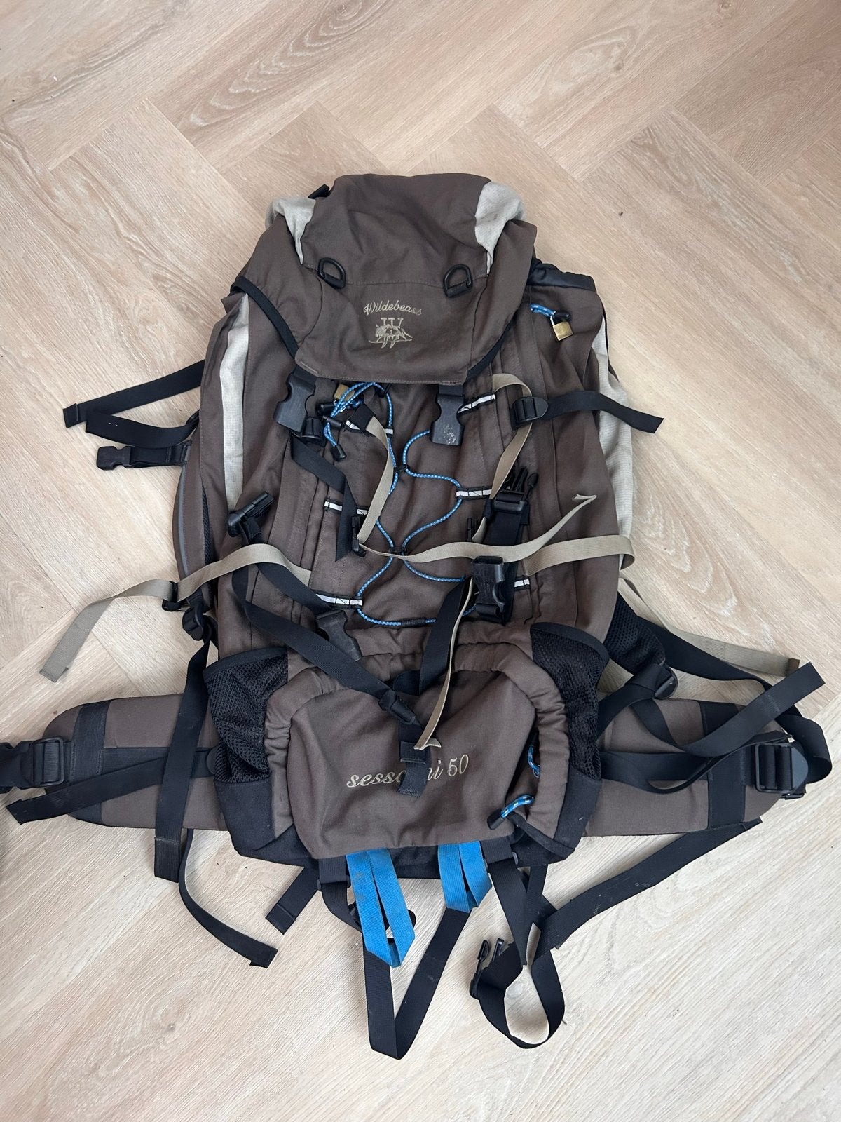 Nette Wildebeast backpack 50 liter, Gebruikt, Trekking, 60 cm of meer, Ophalen