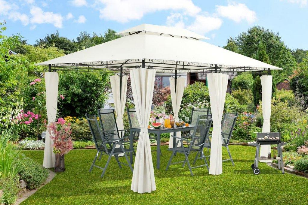 Partytent paviljoen pagodetent 3x4m Beige GRATIS BEZORGD!, Verzenden, Minder dan 4 meter, Nieuw, Nvt