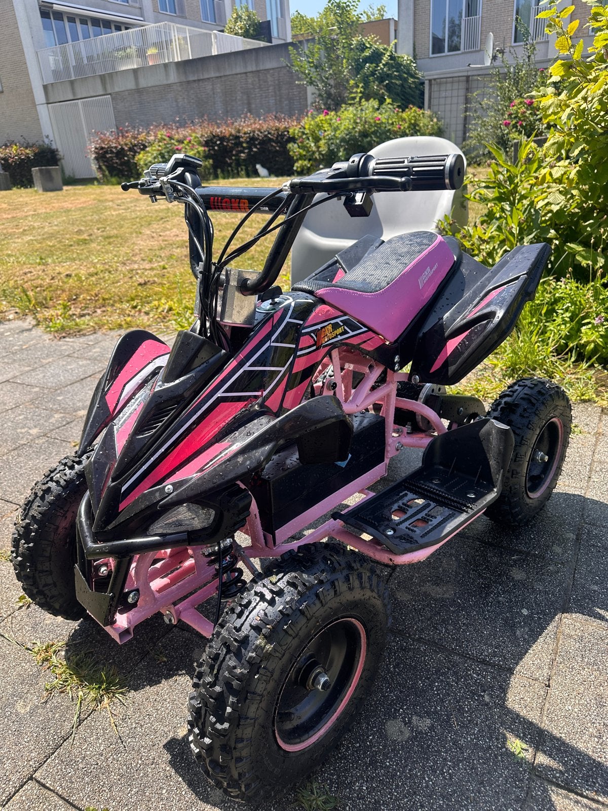 CarKiddo Elektrische Kinderquad EVO 1000W - Roze/Zwart, Ophalen, Gebruikt