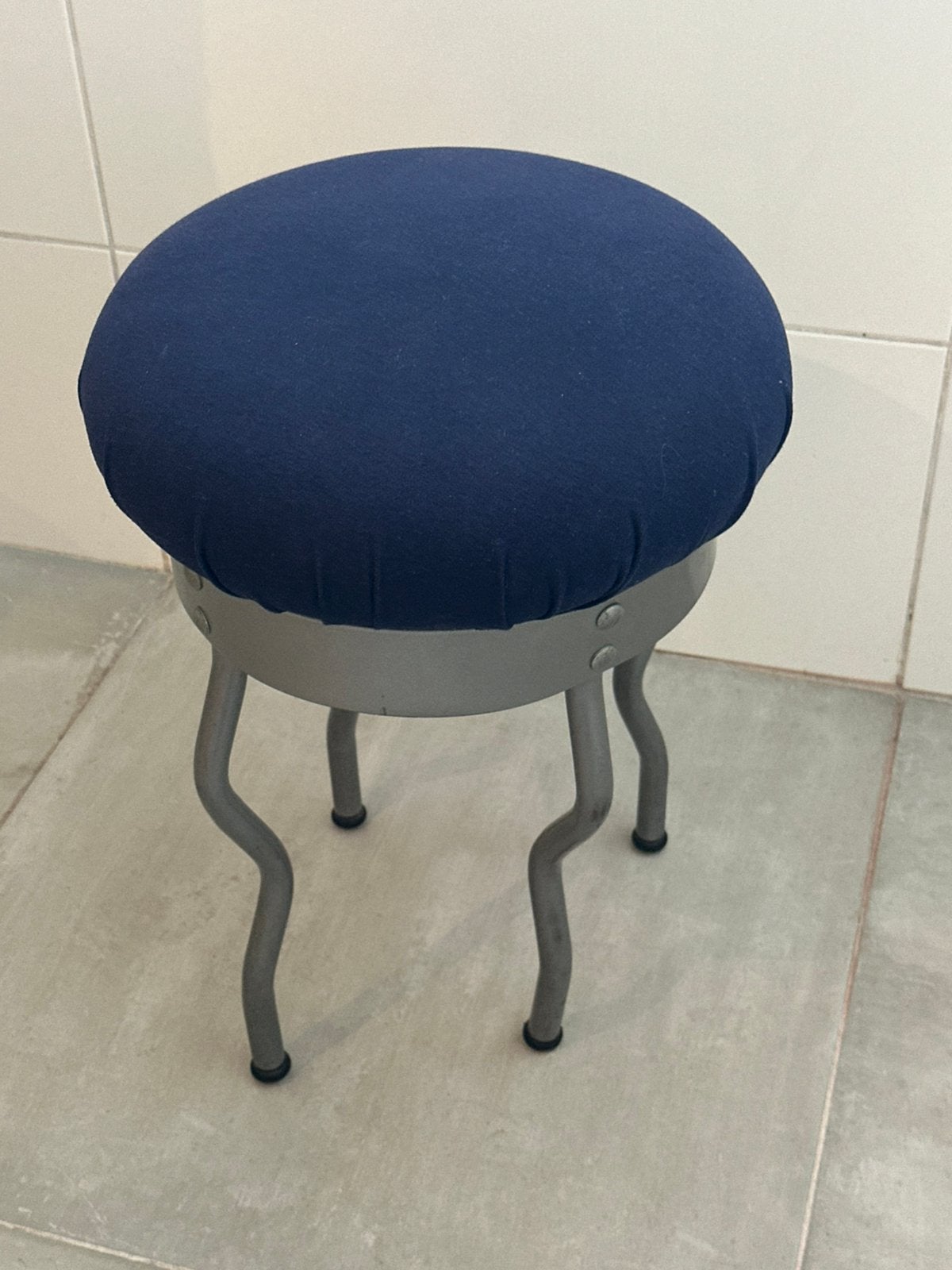 Ikea uri blauwe kruk Per Ivar Ledang, Ophalen of Verzenden, Gebruikt, Hout