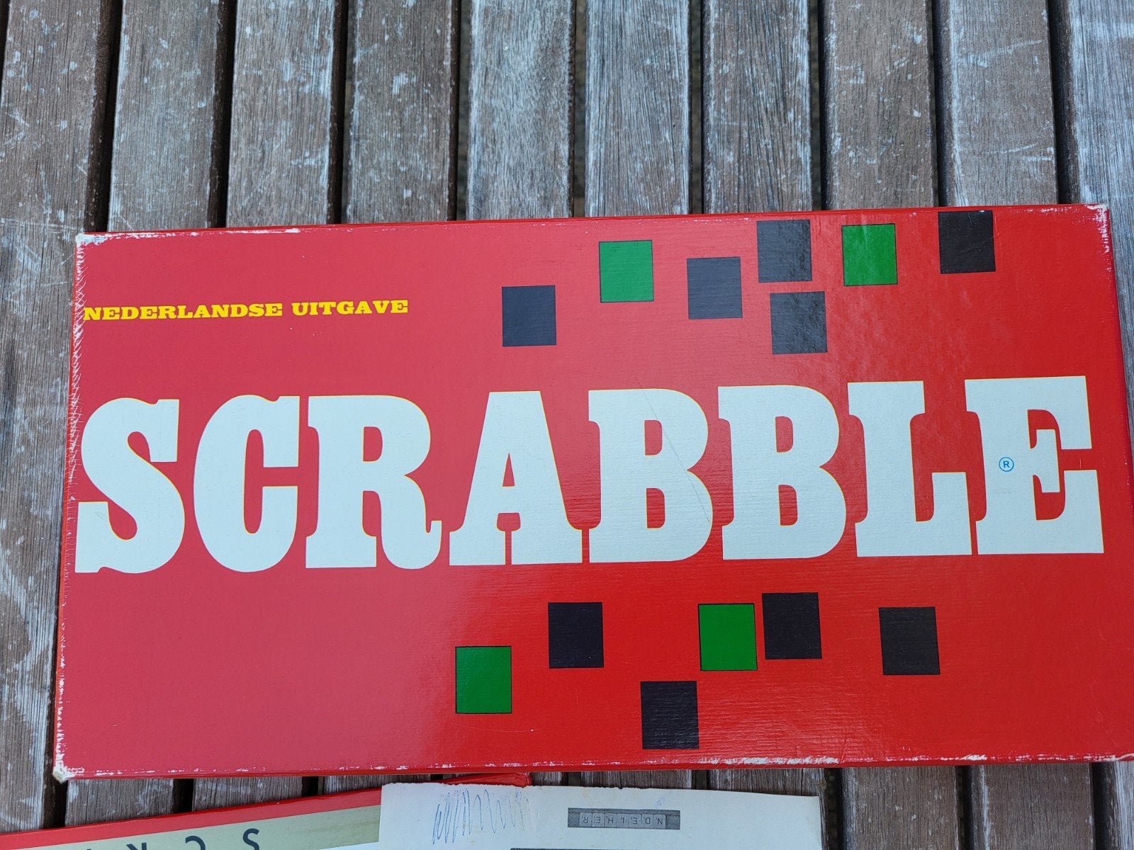 Scrabble begin jaren 70, letters en opzetplankjes van hout, Een of twee spelers, Ophalen of Verzenden, Gebruikt