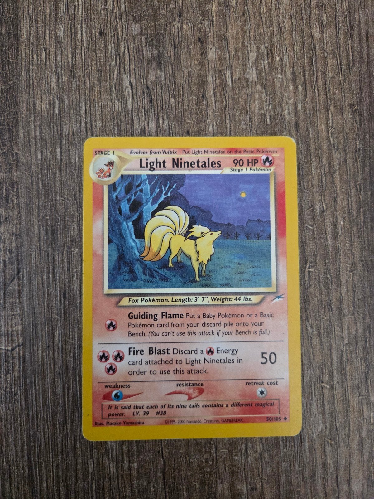 Pokémon Light Ninetales (50/105) Neo Destiny Kaart, Hobby en Vrije tijd, Verzamelkaartspellen | Pokémon, Gebruikt, Losse kaart