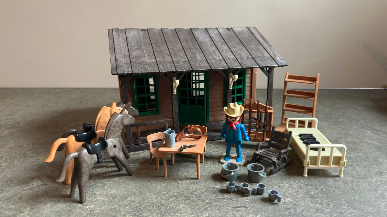 Playmobil 3427 – Western Farm House – 1976 – Compleet, Kinderen en Baby's, Gebouw, Complete set, Ophalen of Verzenden, Zo goed als nieuw