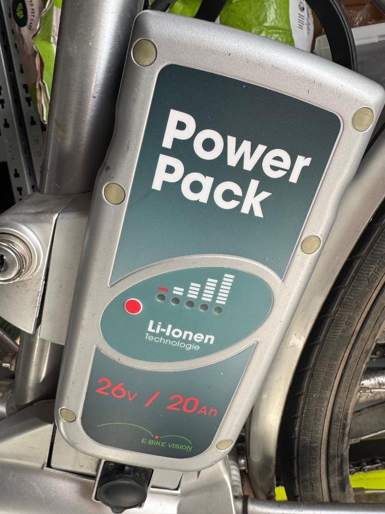 Accu voor fiets merk ebike vision is 26V 20Ah, Ophalen, Zo goed als nieuw