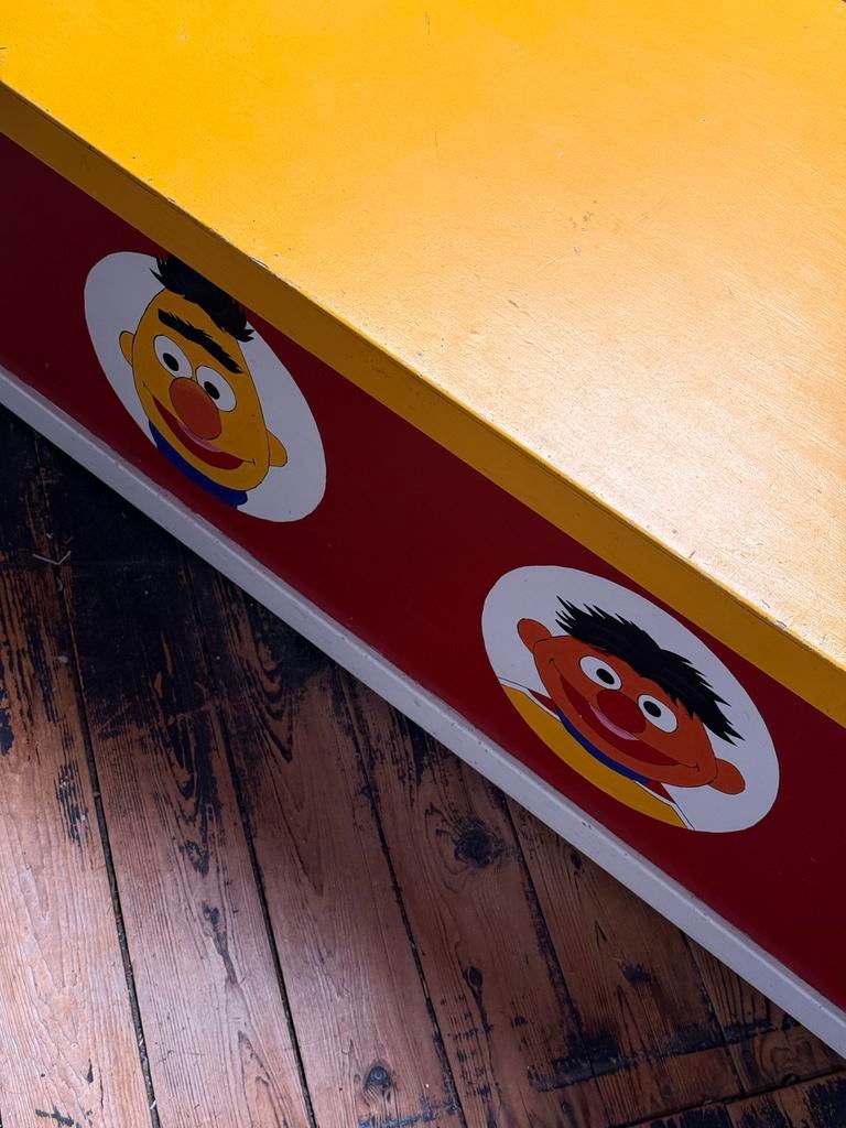Vintage Sesamstraat Speelgoedkist - Bert & Ernie, Ophalen of Verzenden, Zo goed als nieuw