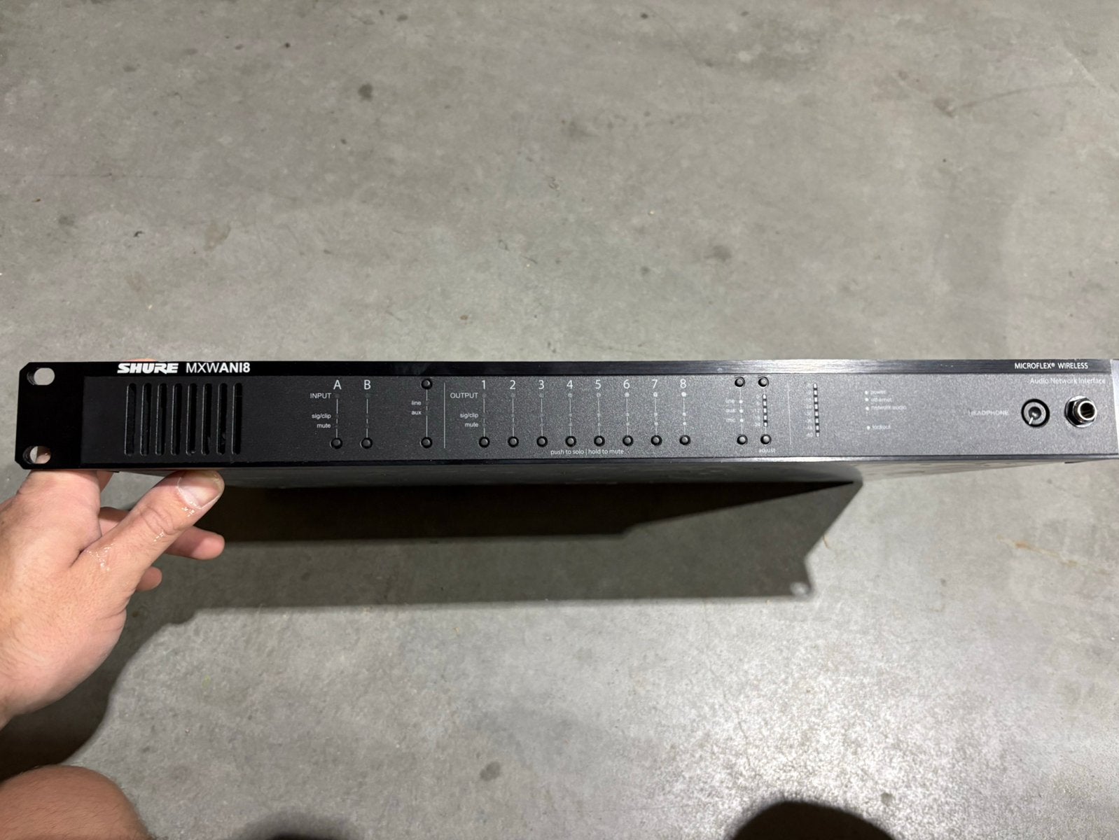 Shure MXWANI8 dante i/o, Ophalen of Verzenden, Gebruikt, 5 tot 10 kanalen