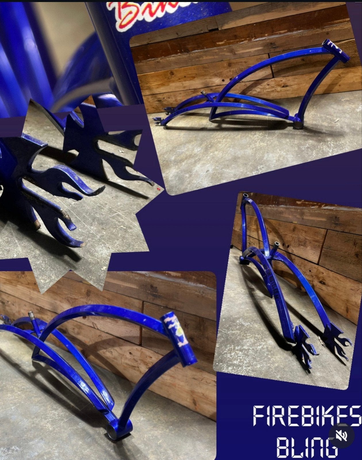 Firebikes Bling frame - Uniek custom fietsframe, 24 inch of meer, Gebruikt, Staal, Ophalen of Verzenden