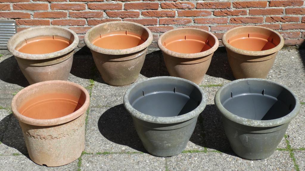 Bloempotten Elho Torino Campana, Kunststof, Gebruikt, Rond, Minder dan 40 cm