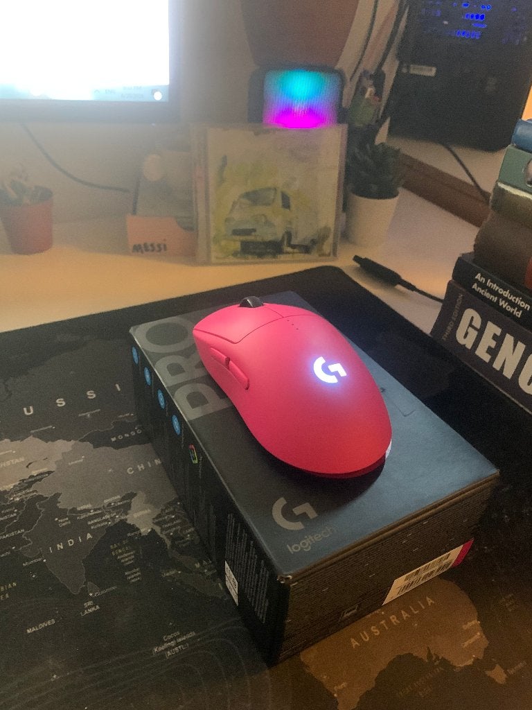 Logitech Pro 2 Lightspeed muis, Computers en Software, Muizen, Ophalen, Muis, Ergonomisch, ‘LOGITECH’