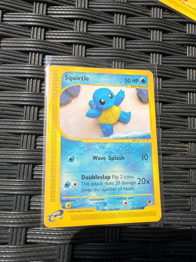 Squirtle en Wartortle - Expedition Base Set Pokémon kaarten, Ophalen of Verzenden, Gebruikt, Meerdere kaarten