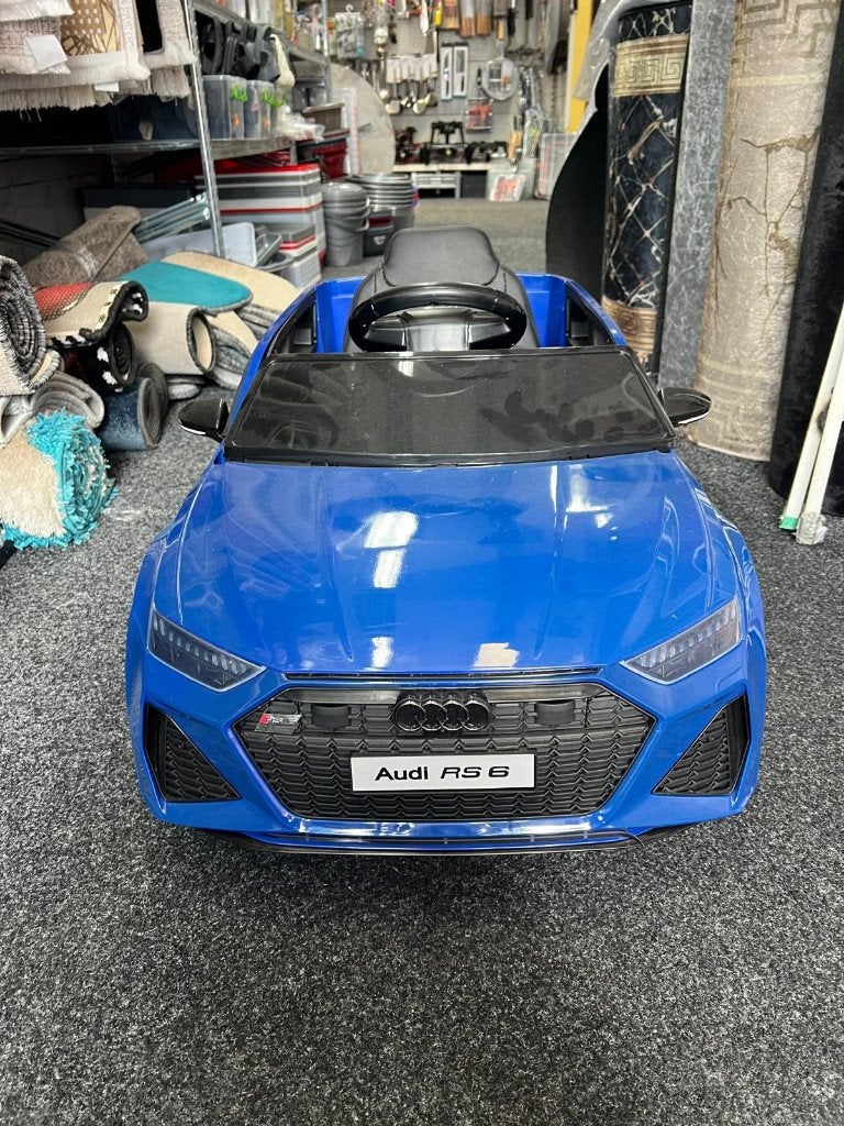 audi rs6 blauw kinderauto, Ophalen of Verzenden, Nieuw