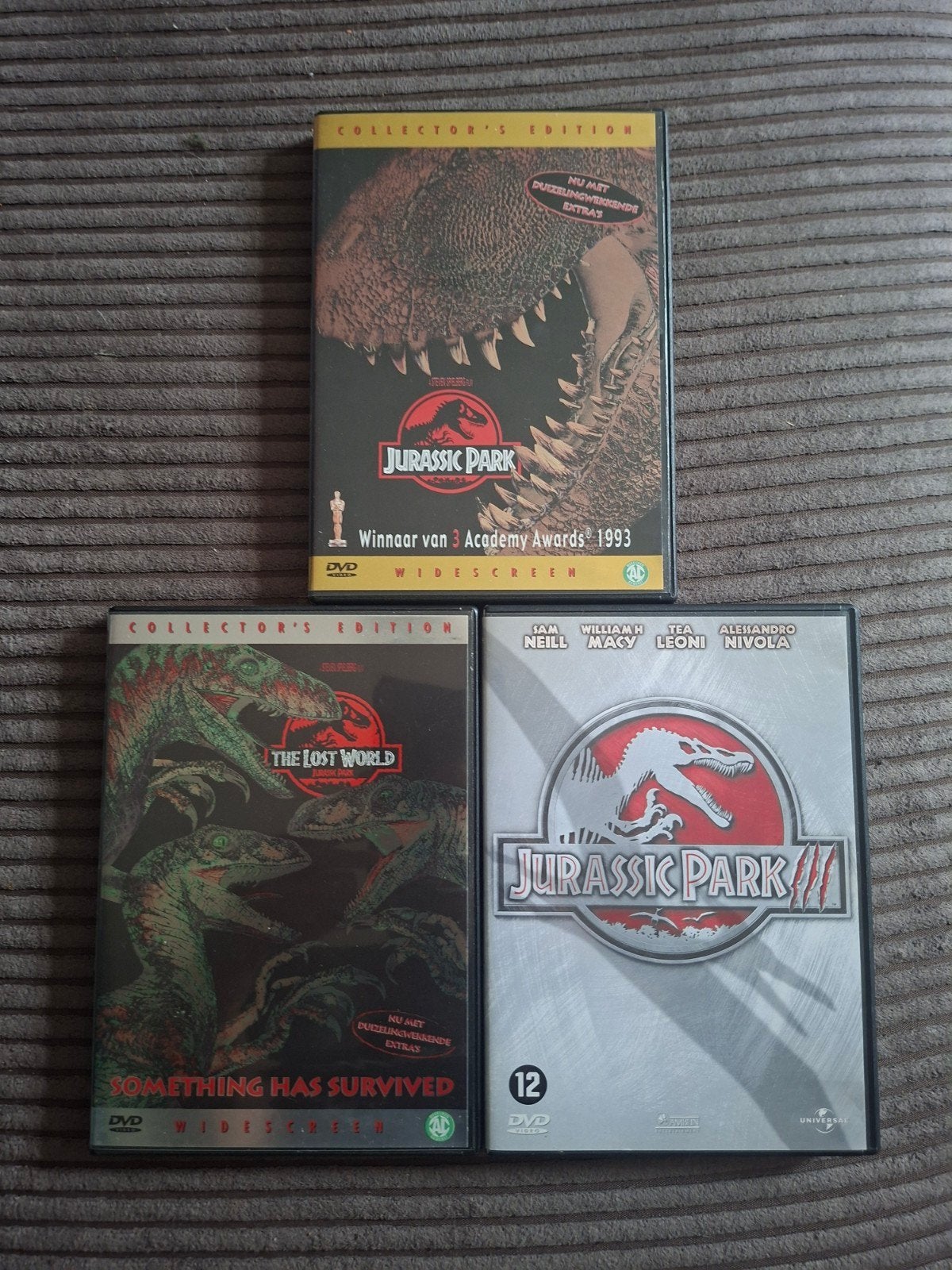 Jurassic Park Trilogie DVD Boxset - Collectors Edition, Ophalen, Nederlands, Breedbeeld, Vanaf 12 jaar