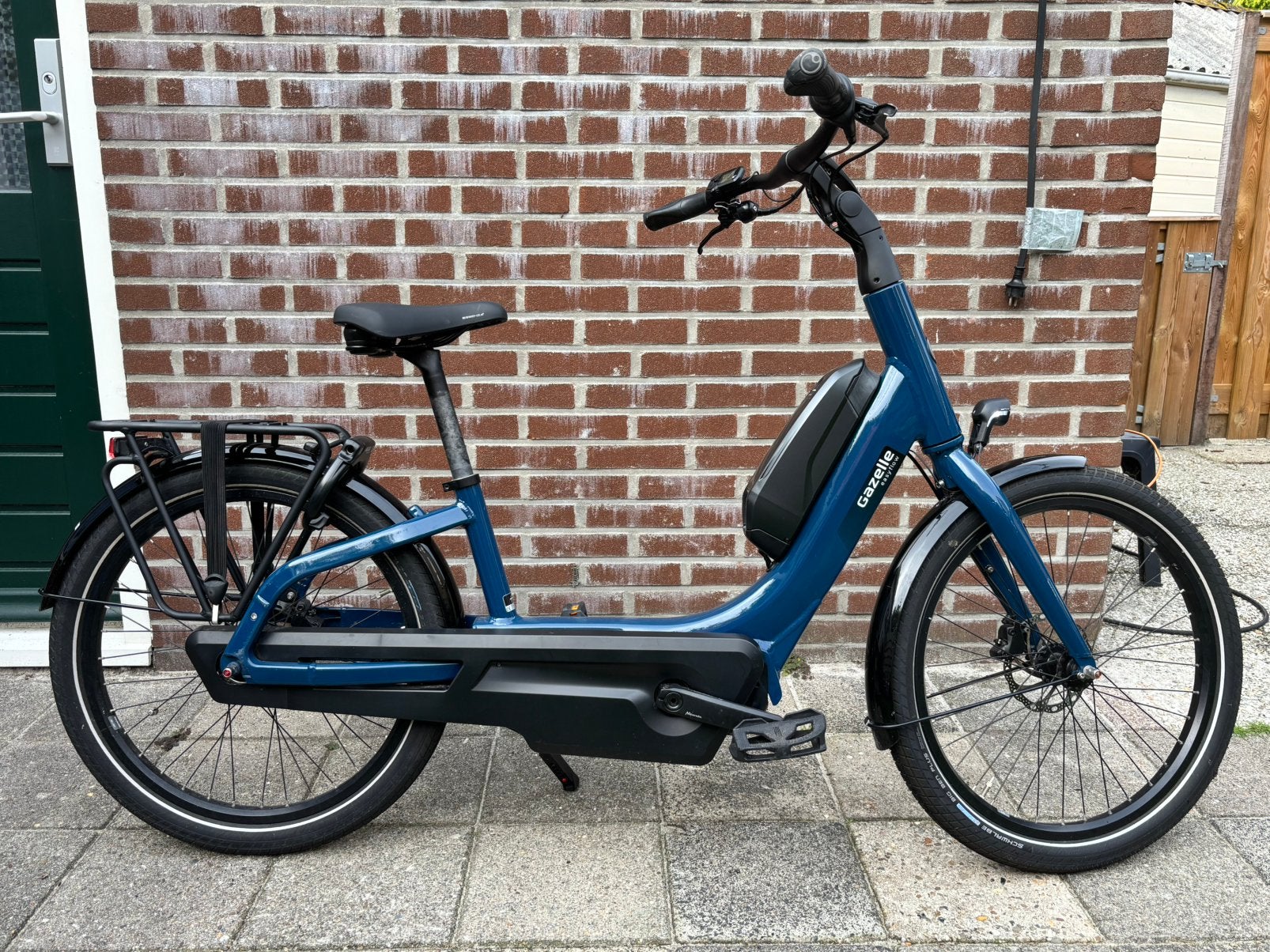 Gazelle Easyflow lage instap, elektr, 2300 km, ZEER netjes, Ophalen, Zo goed als nieuw, Minder dan 47 cm, 50 km per accu of meer
