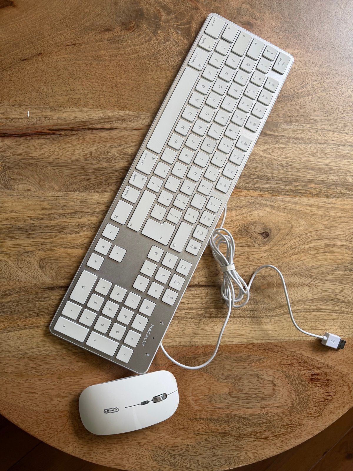 Macally SLIMKEYPROA Toetsenbord en Uiosmuph G12 Muis Set, Ophalen, Muis, Toetsenbord en muis-set, Zo goed als nieuw