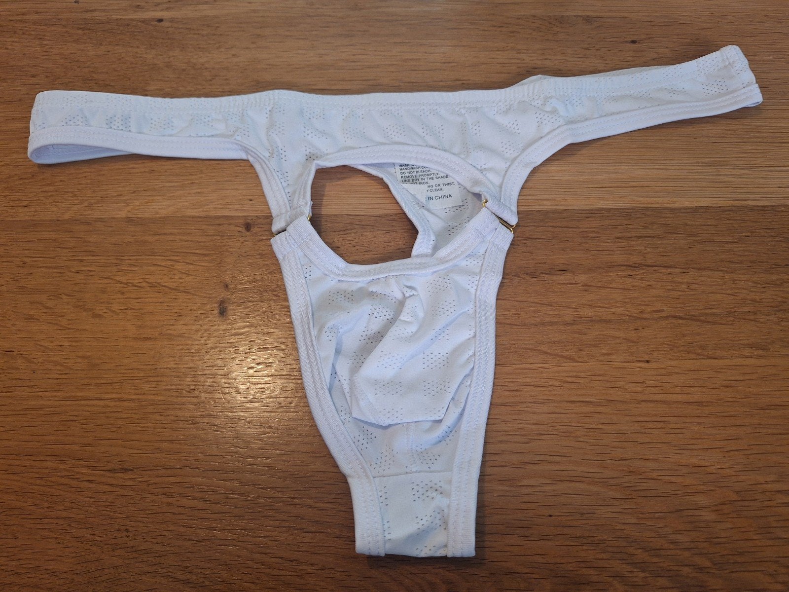 Witte Herenstring Maat L - Comfortabel en Stijlvol, Kleding | Heren, Ondergoed, Overige typen, Wit, Ophalen of Verzenden