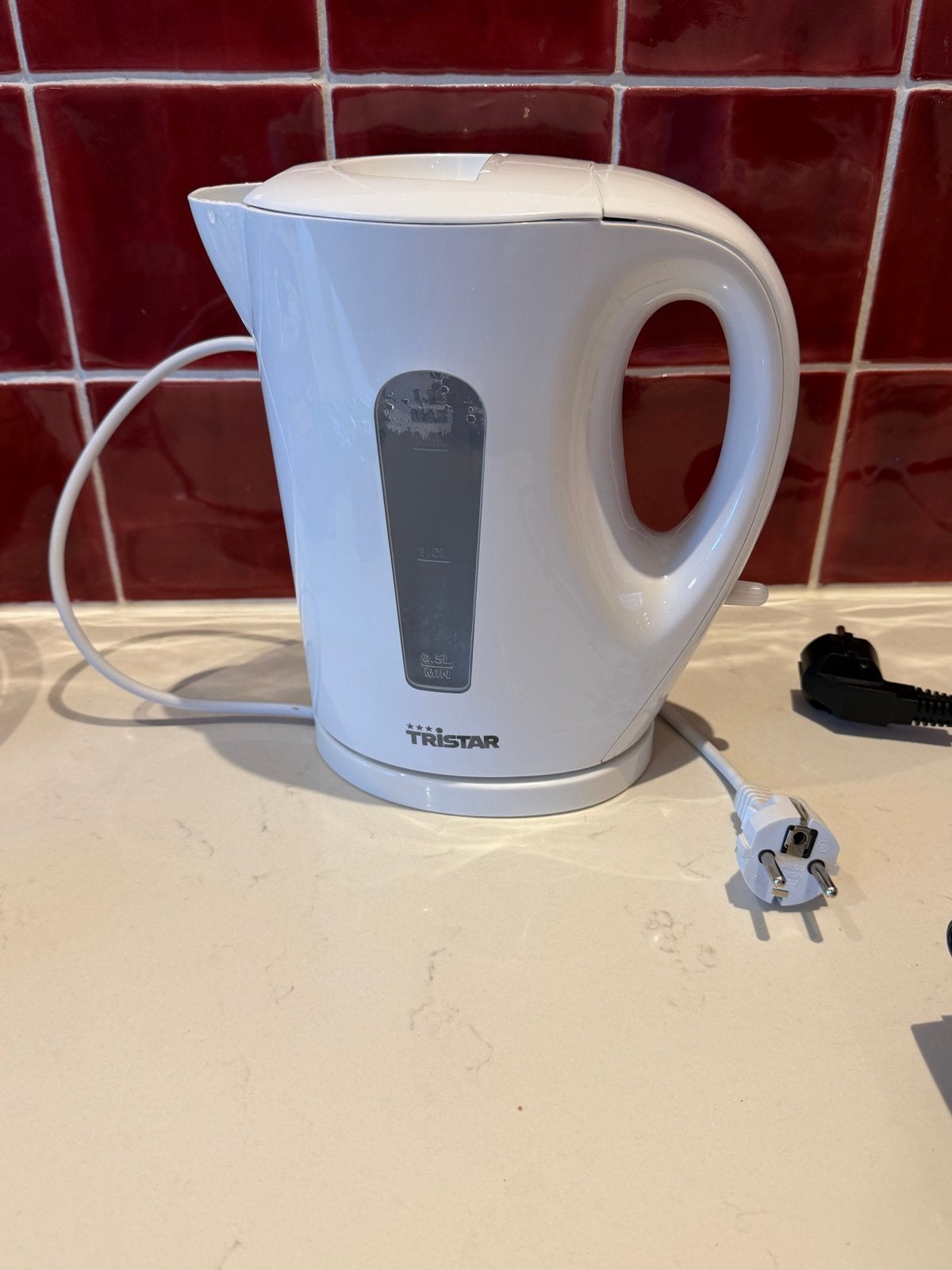 Tristar waterkoker wit - 1.7 liter, 1 tot 2 liter, Ophalen, Gebruikt